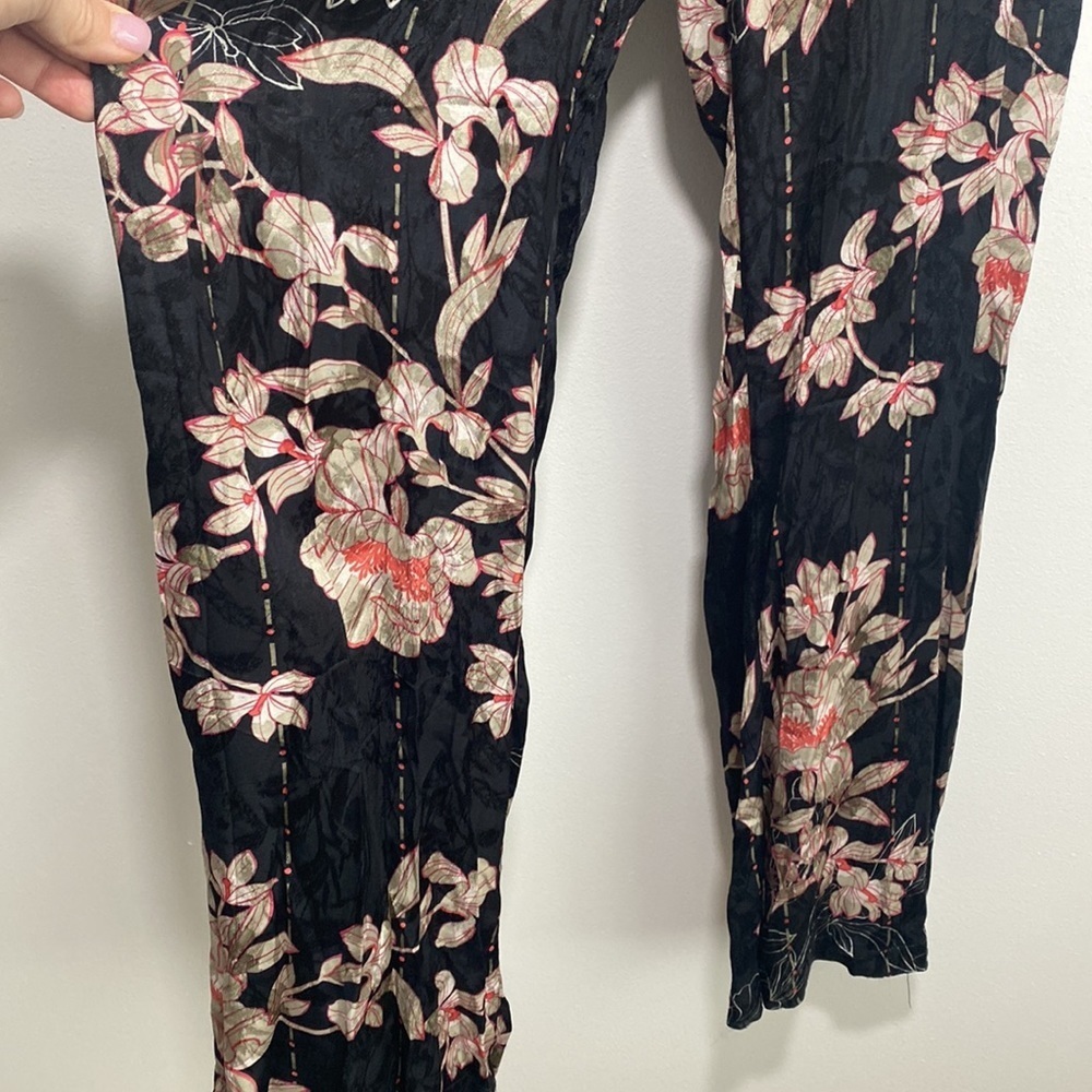 Anthropologie Harlyn Audria Jacquard Floral Jumpsuit Size Small - Picture 8 of 12